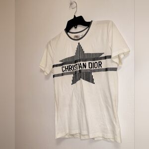 Christian Dior White Graphic T-Shirt